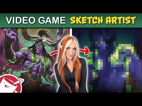 Drawing Video Game Characters Based on Description (ft. Voxy)