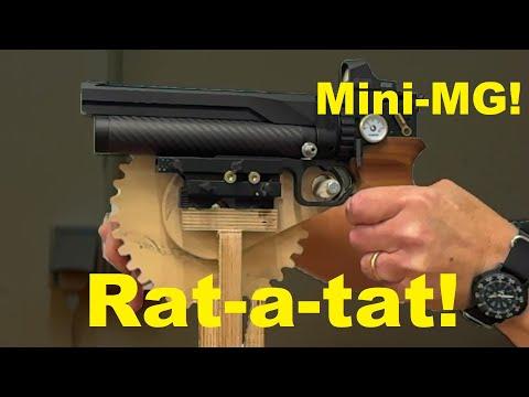 Huben GK1 Micro Gatling Conversion! Homemade from plywood.