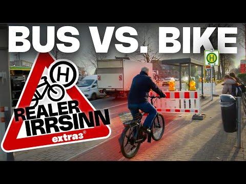 Realer Irrsinn: Bushaltestelle blockiert Radweg in Oberhausen | extra 3