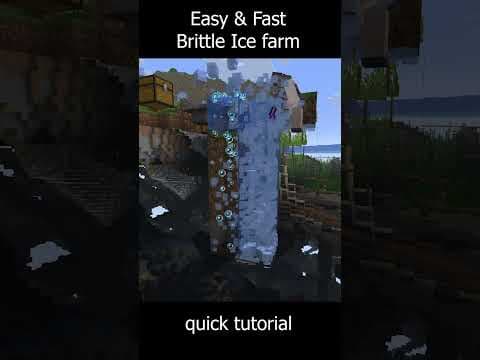 Easiest Brittle Ice Farm #minecraft #shorts