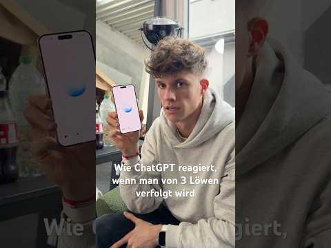 So reagiert ChatGPT, wenn man von Löwen verfolgt wird 🤣