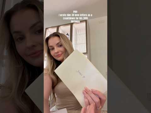 30 letters for his 30th birthday 🎂💌 Welche besonderen Geschenke habt ihr schon gemacht? | XLAETA