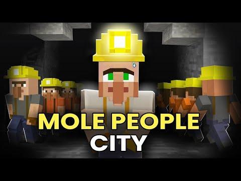 I Built a City of Mole People with Villagers in Minecraft