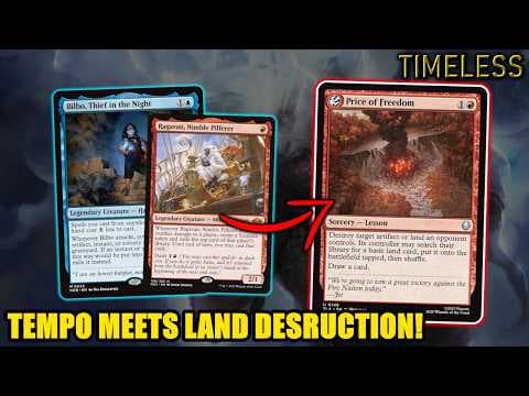 Lands Destroyed + Spells Countered = Can't Play The Game... | Tempo Ponza | Timeless BO3 | MTG Arena