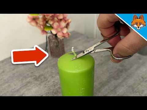 DESHALB musst du IMMER den Docht der Kerze abschneiden💥(Überraschend)🤯