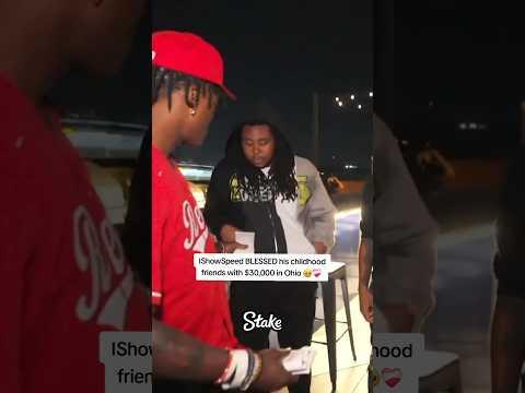 IShowSpeed BLESSED his childhood friends with $30,000 in Ohio 🥹❤️‍🩹 #ishowspeed