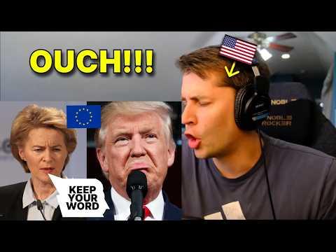 American reacts to EU President SNAPS at Trump