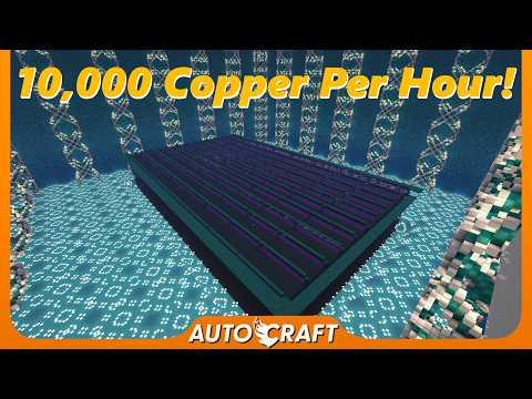 Fast River Based Copper Farm Perimeter! (AutoCraft ep.157)