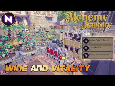 Adding Farms Into Designs for HEALING/VITALITY POTIONS & SOAP in Alchemy Factory | 04 | Lets Play