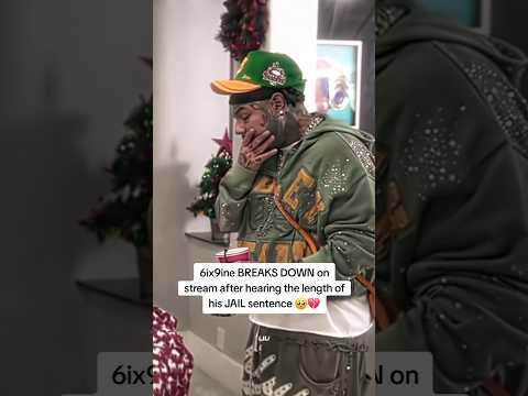 6ix9ine BREAKS DOWN on stream after hearing the length of his JAIL sentence 🥺💔