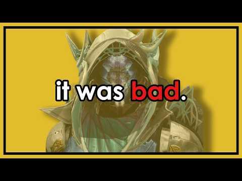 I tried to make a build for the worst exotic in Destiny.
