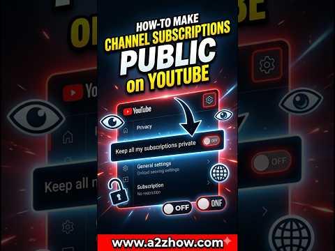 How Do I Make My Youtube Subscriptions Public?