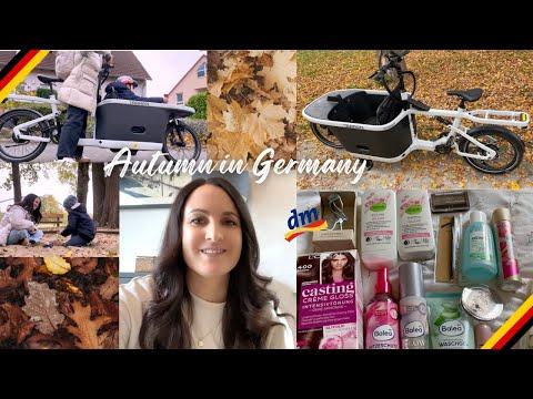 🍁AUTUMN IN LOWER FRANCONIA GERMANY🇩🇪Testing out the TARRAN T1 Pro E-Cargo Bike + DM Drugstore Haul