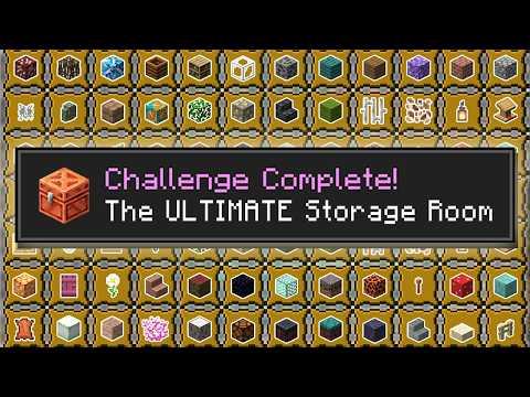 Building the BEST Storage Room EVER in Minecraft Survival