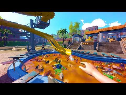 I Became a Millionaire by Obliterating Everyone In My Waterpark - Waterpark Simulator