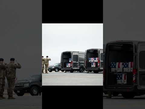 Pictured: US soldiers saluting Ford for its highly versatile Transit vans, enabling the safe and pra