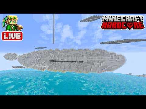 Building Giant Clouds in my 57,700 Day Hardcore Minecraft World