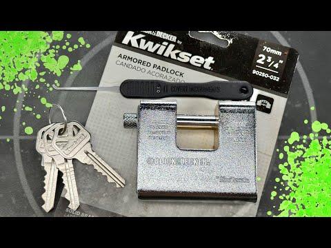 [1628] Strange Kwikset Armored Shutter Lock Picked