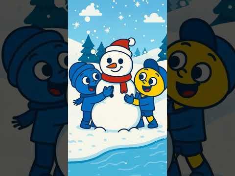 Bimo and Blue Build a Snowman! ⛄✨ #bimo #bimoonline