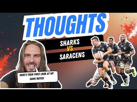 Game Notes - Hollywood Bets Sharks vs Saracens - Round 2 Investec Champions Cup - Wet game rugby!