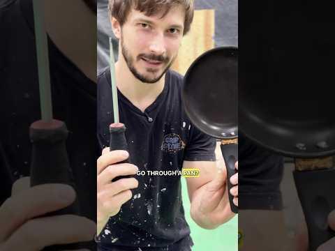 Cna s Screwdriver go through a  Frying Pan? 🤯 #antonfomenko #shorts