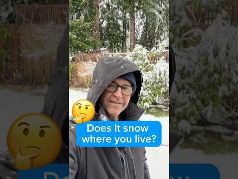 Does it Snow Where You Live? 🤔