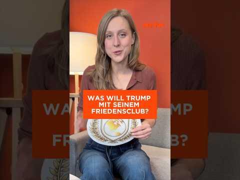 Selbsternannter Friedensrat: Was will Trump? | ARTE #expresso #shorts