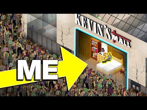 Project Zomboid but I live in a Mall