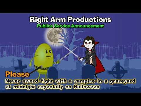 Public Service Announcements Series 2 029 Never Sword Fight With A Vampire