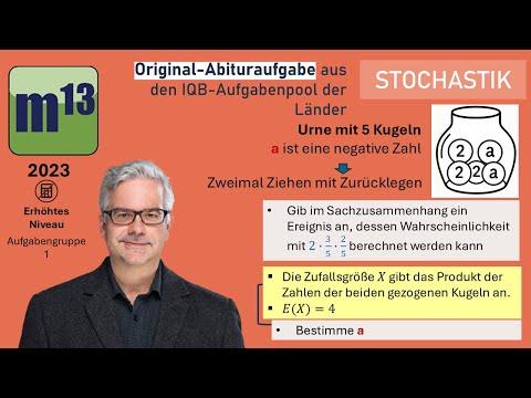 Abitur-Aufgabe: 2023 - STOCHASTIK - OHimi - erhöht - Aufgabengruppe 1