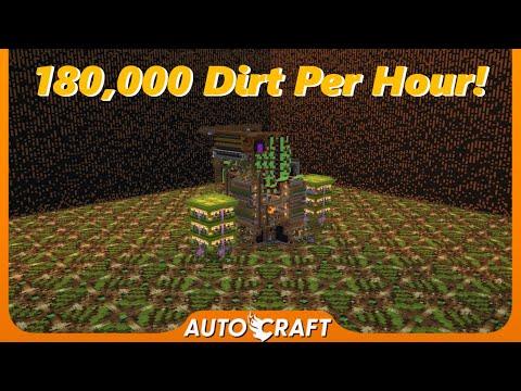 Making The Fastest Dirt Farm In Minecraft! (AutoCraft ep.132)