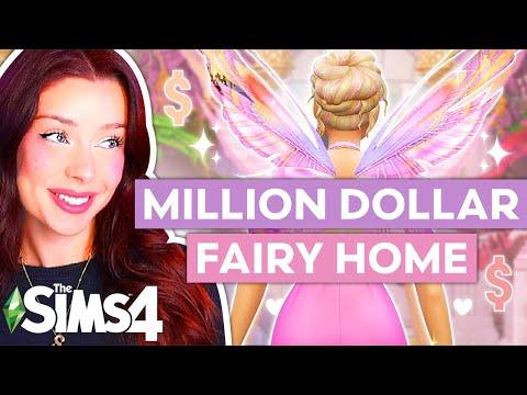 Furnishing a MILLION DOLLAR Fairy Home in The Sims 4