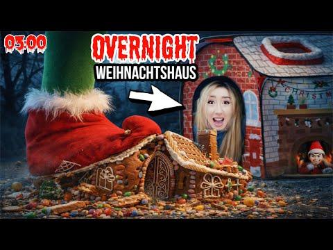 XXL ELF on the SHELF zerstört LEBKUCHENHAUS vom kleinen MÄDCHEN (OVERNIGHT im Weihnachtsmann HAUS)