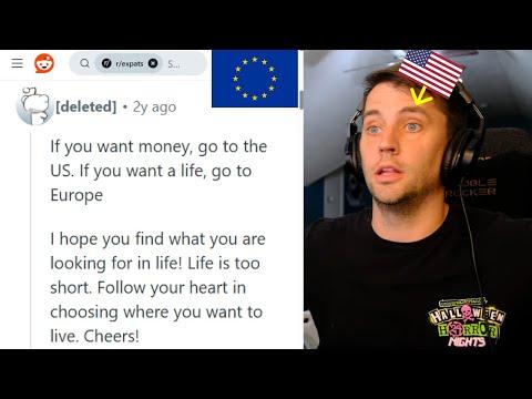 American reacts to Life in Europe VS Life in America