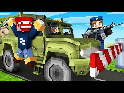 Ich KLEBE mich an den GELD TRANSPORTER für BANK ÜBERFALL! - Minecraft Bank