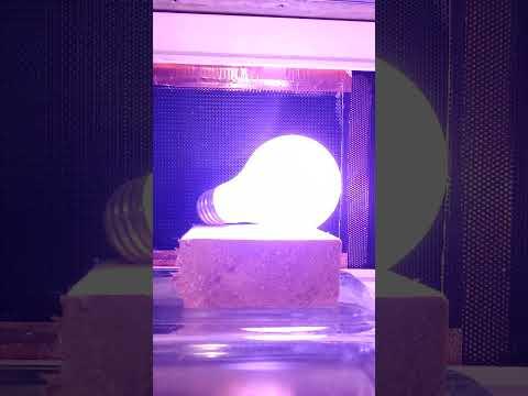light bulb vs. 20,000 watt microwave  #science #experiment #engineering