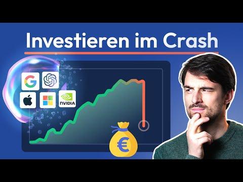 Investieren, wenn die Blase platzt: Crash-Anlage vs. Sparplan