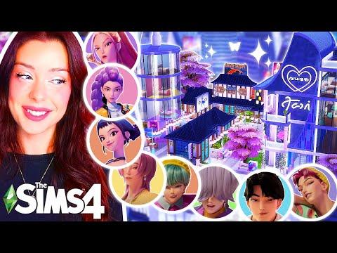 I Built an ENTIRE Penthouse City Inspired by KPOP DEMON HUNTERS in The Sims 4