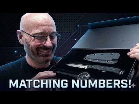 LIMITIERT: Tritium-Uhr+Messer im Set!