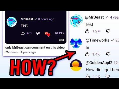 How Are OTHER People Commenting on 'ONLY MrBeast Can Comment On This Video'?