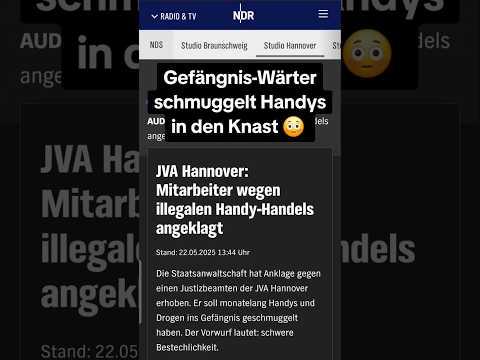Gefängnis-Wärter schmuggelt Handys in den Knast 😳