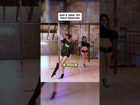 Rae & Tara Yummy Try Pole Dancing