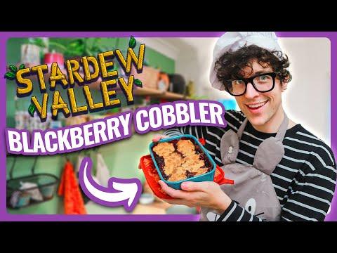 Baking The STARDEW VALLEY Blackberry Cobbler