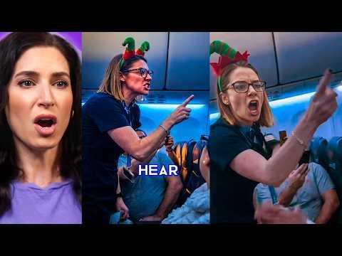 Flight Attendant goes NUCLEAR on idiot passengers