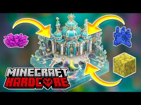 I Drained The OCEAN To Build THIS In Hardcore Minecraft