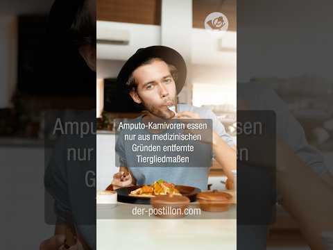 Amputo-Karnivoren essen nur aus medizinischen Gründen entfernte Tiergliedmaßen