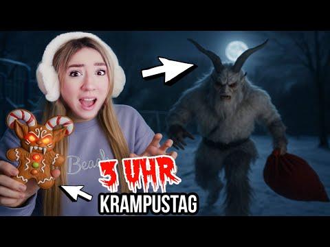 gruseliger KRAMPUS versucht kleines MÄDCHEN zu ENTFÜHREN um 3 Uhr Nachts am NIKOLAUS (KRAMPUSLAUF)