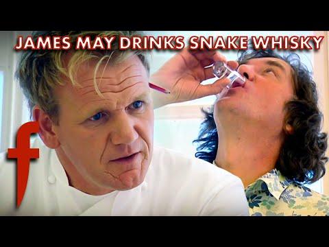 Gordon Ramsay Makes James May Drink Snake Whisky | The F Word | Gordon Ramsay