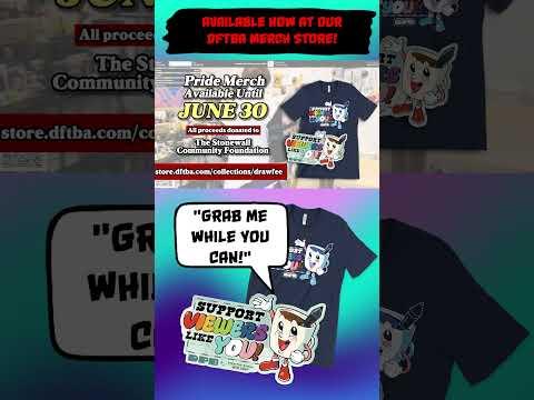 Get Your Drawfee Pride 2025 Merch While You Can! #pride #pridemonth #merch
