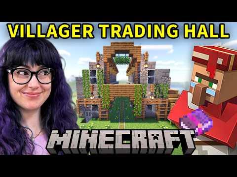 Our first ever villager trading hall (why did we wait so long?)